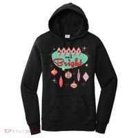 Retro Merry And Bright Midcentury Modern Christmas Ornament Women's Hoodie thumb 0