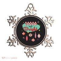 Retro Merry And Bright Midcentury Modern Christmas Ornament Ornament thumb 0