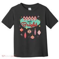 Retro Merry And Bright Midcentury Modern Christmas Ornament Toddler T-Shirt thumb 0