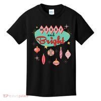 Retro Merry And Bright Midcentury Modern Christmas Ornament Kids T-Shirt thumb 0