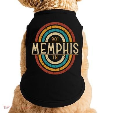 Retro Memphis Area Code 901 Residents State Tennessee Doggie Tank