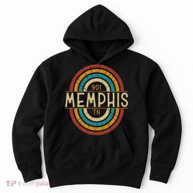 Retro Memphis Area Code 901 Residents State Tennessee Hoodie