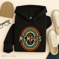Retro Memphis Area Code 901 Residents State Tennessee Hoodie thumb 4