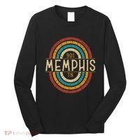 Retro Memphis Area Code 901 Residents State Tennessee Long Sleeve Shirt thumb 0