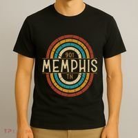 Retro Memphis Area Code 901 Residents State Tennessee T-Shirt thumb 3