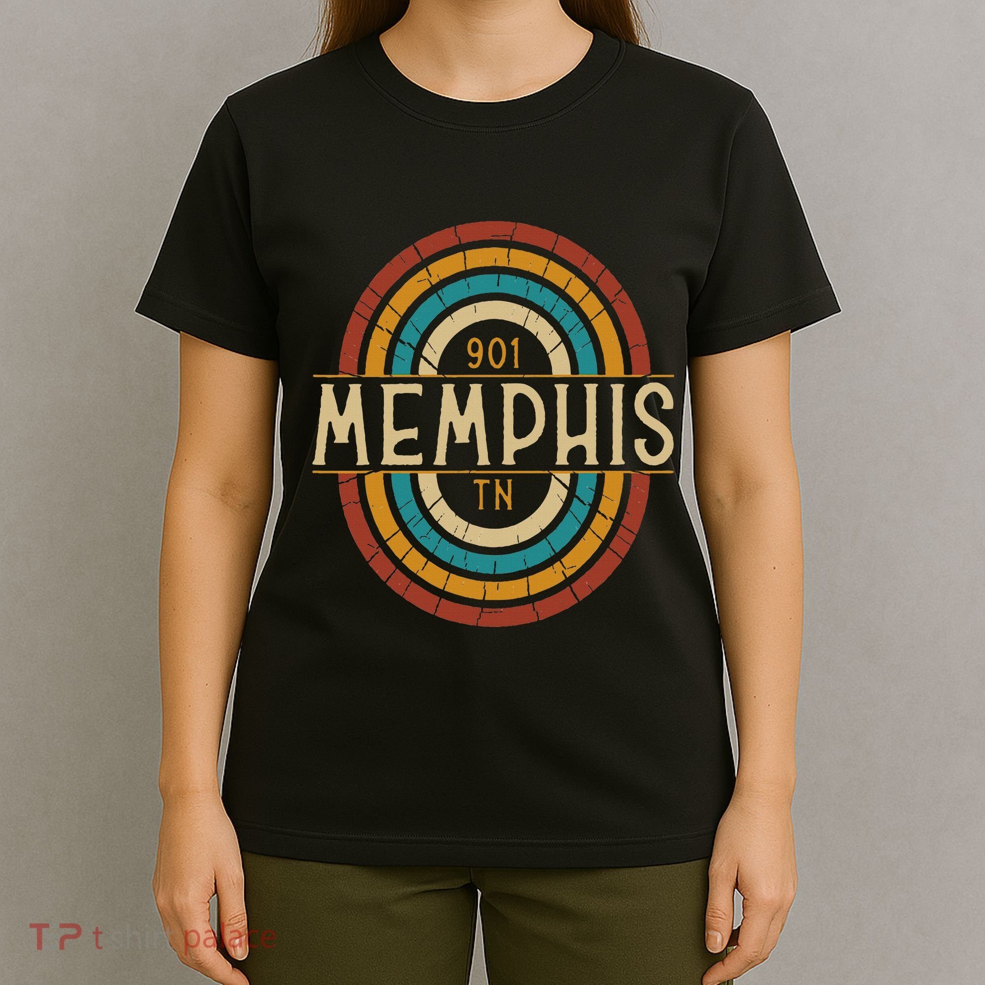 Retro Memphis Area Code 901 Residents State Tennessee T-Shirt