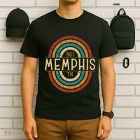 Retro Memphis Area Code 901 Residents State Tennessee T-Shirt thumb 6