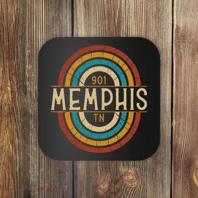 Retro Memphis Area Code 901 Residents State Tennessee Coaster