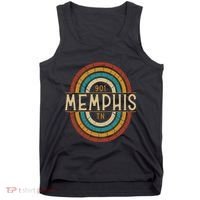 Retro Memphis Area Code 901 Residents State Tennessee Tank Top thumb 0