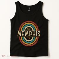 Retro Memphis Area Code 901 Residents State Tennessee Tank Top thumb 2