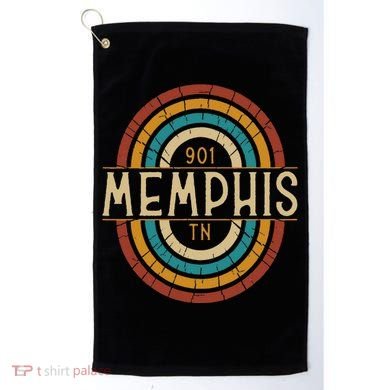 Retro Memphis Area Code 901 Residents State Tennessee Golf Towel
