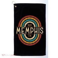 Retro Memphis Area Code 901 Residents State Tennessee Golf Towel thumb 0