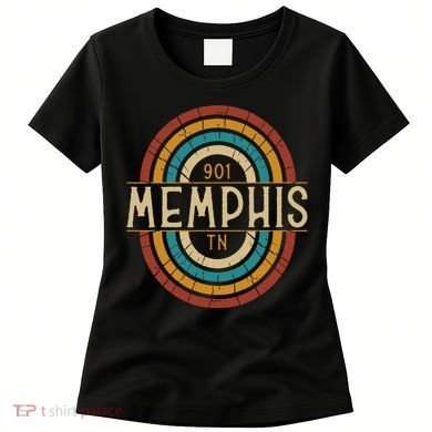 Retro Memphis Area Code 901 Residents State Tennessee Women's T-Shirt