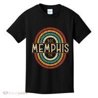 Retro Memphis Area Code 901 Residents State Tennessee Kids T-Shirt thumb 0