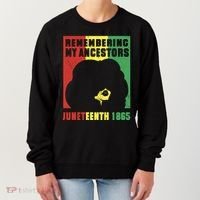 Remembering My Ancestors Juneteenth Black Freedom 1865 Women's Sweatshirt thumb 0