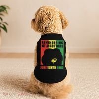 Remembering My Ancestors Juneteenth Black Freedom 1865 Doggie Tank thumb 2