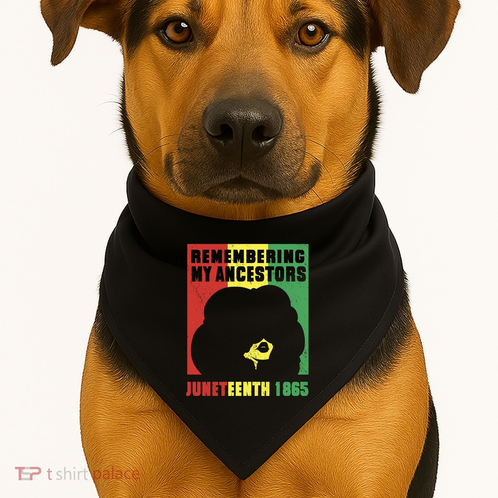 Remembering My Ancestors Juneteenth Black Freedom 1865 USA-Made Doggie Bandana