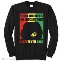 Remembering My Ancestors Juneteenth Black Freedom 1865 Sweatshirt thumb 0