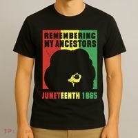 Remembering My Ancestors Juneteenth Black Freedom 1865 T-Shirt thumb 3