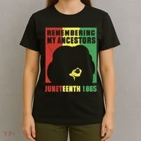 Remembering My Ancestors Juneteenth Black Freedom 1865 T-Shirt thumb 4