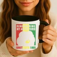 Remembering My Ancestors Juneteenth Black Freedom 1865 Coffee Mug thumb 3