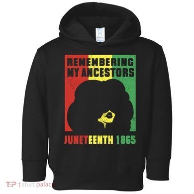 Remembering My Ancestors Juneteenth Black Freedom 1865 Toddler Hoodie