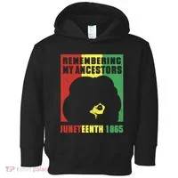 Remembering My Ancestors Juneteenth Black Freedom 1865 Toddler Hoodie thumb 0