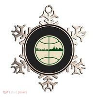 Retro Milwaukee Basketball Home Game Baskeball Fan Ornament thumb 0