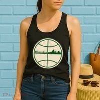 Retro Milwaukee Basketball Home Game Baskeball Fan Women's Tank Top thumb 2