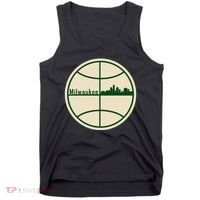 Retro Milwaukee Basketball Home Game Baskeball Fan Tank Top thumb 0