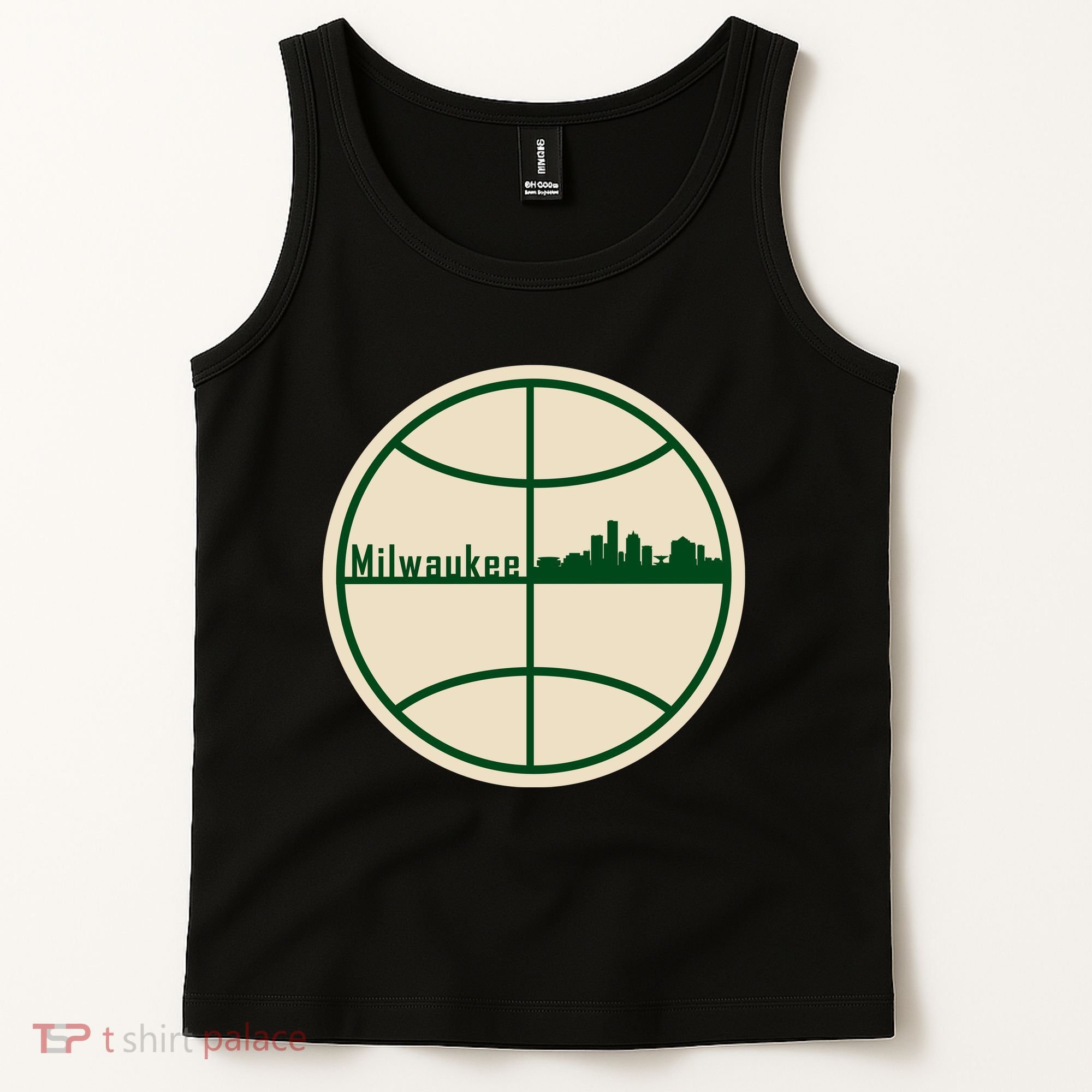 Retro Milwaukee Basketball Home Game Baskeball Fan Tank Top