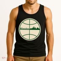 Retro Milwaukee Basketball Home Game Baskeball Fan Tank Top thumb 3