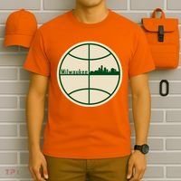 Retro Milwaukee Basketball Home Game Baskeball Fan T-Shirt thumb 6