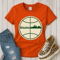 Retro Milwaukee Basketball Home Game Baskeball Fan Women's T-Shirt thumb 3