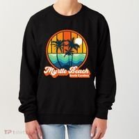 Retro Myrtle Beach South Carolina Summer 90s Beach Souvenirs Women's Sweatshirt thumb 0