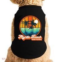 Retro Myrtle Beach South Carolina Summer 90s Beach Souvenirs Doggie Tank thumb 0