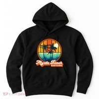 Retro Myrtle Beach South Carolina Summer 90s Beach Souvenirs Hoodie thumb 0