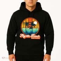 Retro Myrtle Beach South Carolina Summer 90s Beach Souvenirs Hoodie thumb 2
