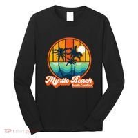 Retro Myrtle Beach South Carolina Summer 90s Beach Souvenirs Long Sleeve Shirt thumb 0