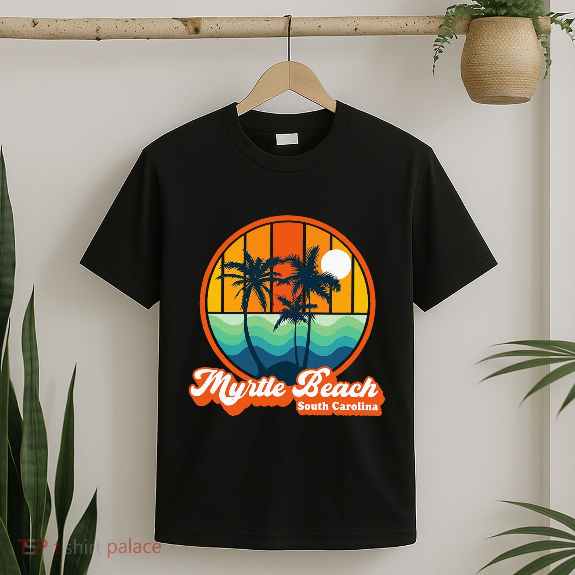Retro Myrtle Beach South Carolina Summer 90s Beach Souvenirs T-Shirt