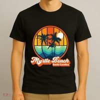 Retro Myrtle Beach South Carolina Summer 90s Beach Souvenirs T-Shirt thumb 3