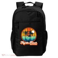 Retro Myrtle Beach South Carolina Summer 90s Beach Souvenirs Backpack thumb 0