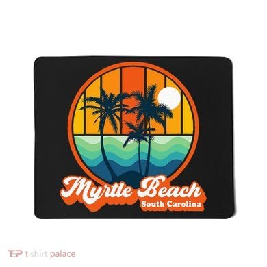 Retro Myrtle Beach South Carolina Summer 90s Beach Souvenirs Mousepad