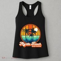 Retro Myrtle Beach South Carolina Summer 90s Beach Souvenirs Women's Tank Top thumb 3