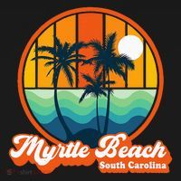 Retro Myrtle Beach South Carolina Summer 90s Beach Souvenirs Baby Bodysuit thumb 2