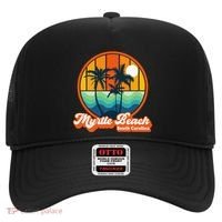 Retro Myrtle Beach South Carolina Summer 90s Beach Souvenirs Hat thumb 0