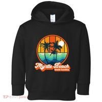 Retro Myrtle Beach South Carolina Summer 90s Beach Souvenirs Toddler Hoodie thumb 0