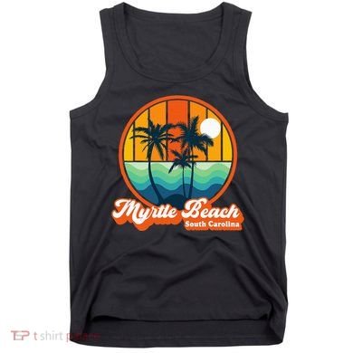 Retro Myrtle Beach South Carolina Summer 90s Beach Souvenirs Tank Top