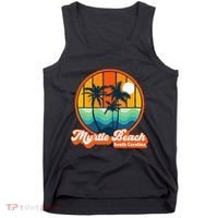 Retro Myrtle Beach South Carolina Summer 90s Beach Souvenirs Tank Top thumb 0