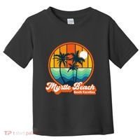 Retro Myrtle Beach South Carolina Summer 90s Beach Souvenirs Toddler T-Shirt thumb 0